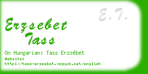 erzsebet tass business card